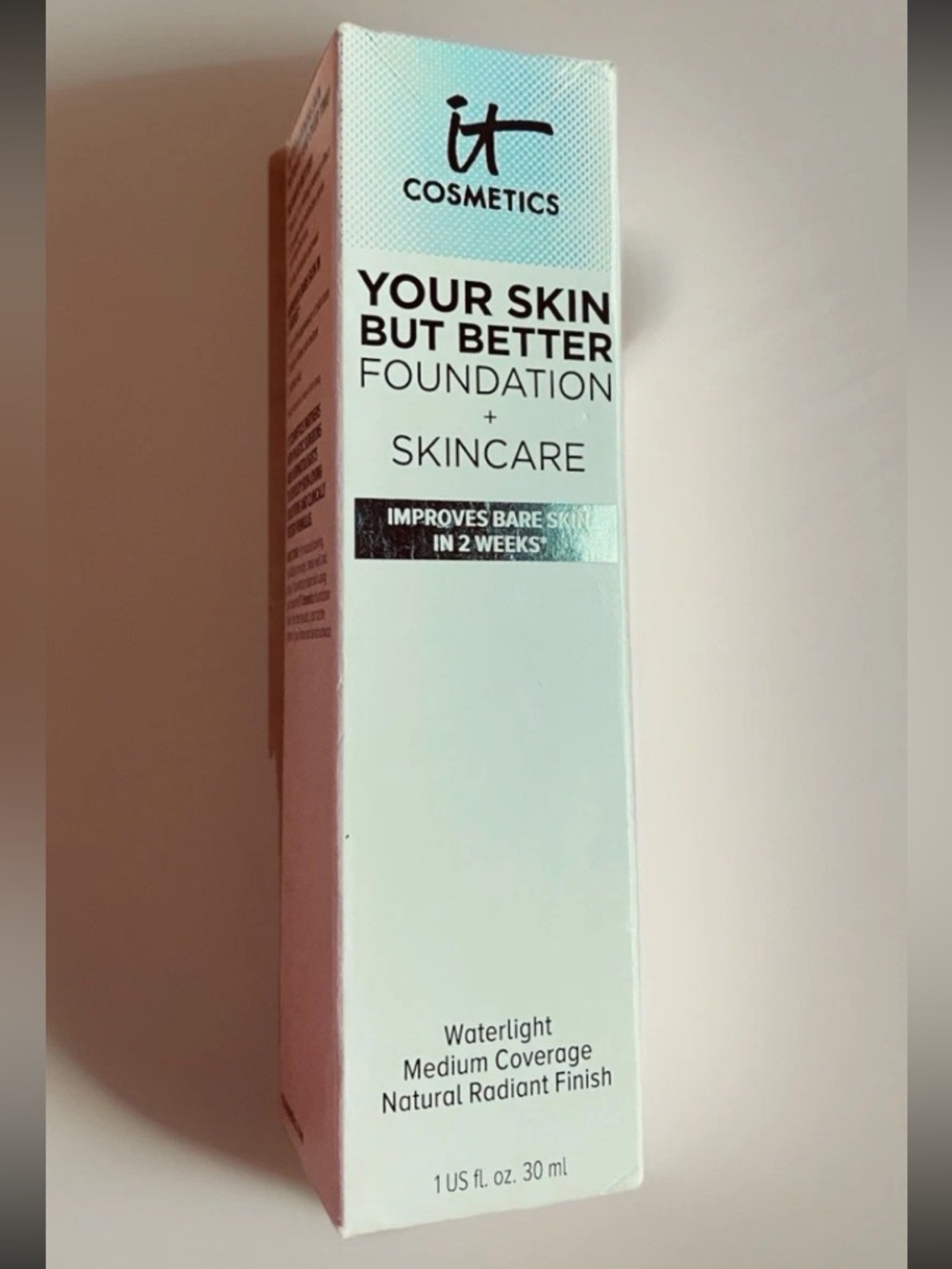 NIB IT Cosmetics Your Skin But Better Foundation+Skin Care Color Rich Warm 52